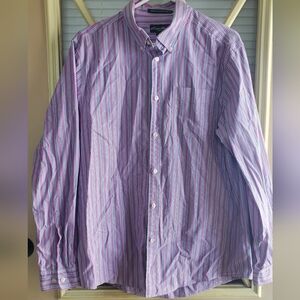 Eddie Bauer Men's Multicolor Striped Shirt, Relaxed Fit